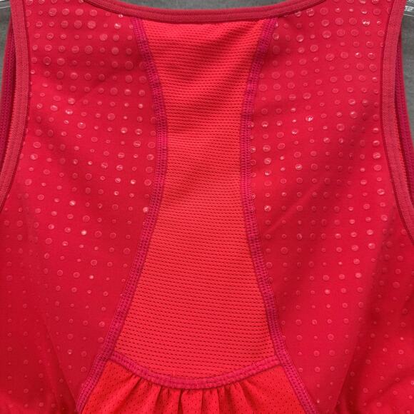 Athleta Tank Women's M Bright Coral w/ Sports Bra Racer Back Yoga Top Athleisure - Picture 3 of 9